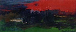 Landscape with a Red Sky by Brenda Brin Booker