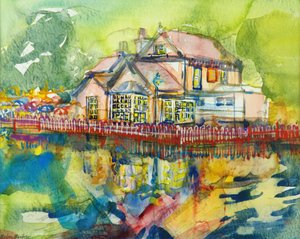 Waterside Tavern by Brenda Brin Booker