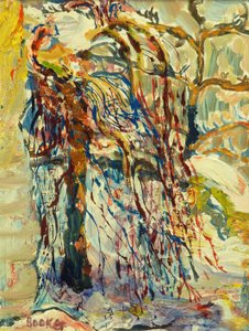 Willow Tree in the Snow by Brenda Brin Booker