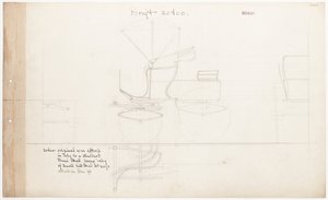Working drawing for Demi-Mail Phaeton, no. 20400 by Brewster and Co.
