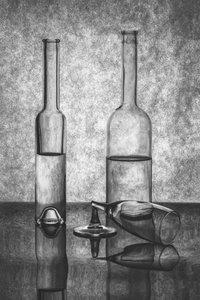 Glass Bottle Reflections