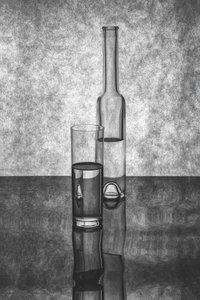 Glass Bottle Still Life