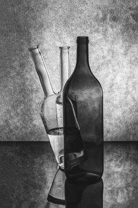 Monochrome Glass Bottles