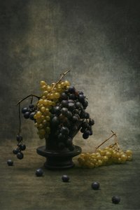 Moody Grapes Still Life by Brig Barkow