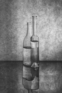 Reflected Glass Bottles