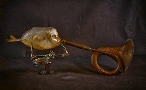Surreal Fish Horn by Brig Barkow
