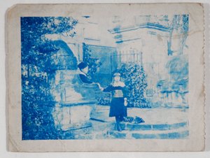 Elaine and Lancelot Grimshaw at the Gates of Knostrop Hall