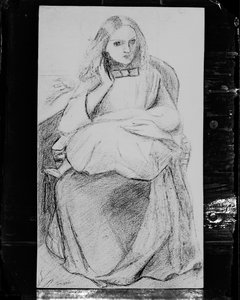 Photographic Reproduction of "Figure Study of Seated Woman with Child" by British Photographer
