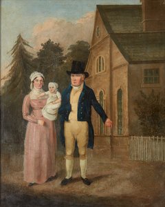 A Group Portrait of Jasper Ryles and Family by British School