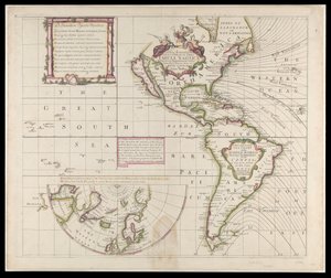 A new and correct sea chart of the whole world showing the variations of the compass as they were found in the year 1700 by British School