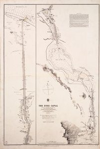 Chart of the Suez Canal by British School
