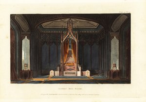 Design for a Gothic Bed Room
