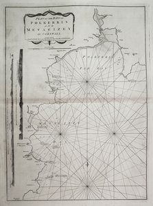 Plan of the Bays of Polkerris and Mevagissey in Cornwall by British School