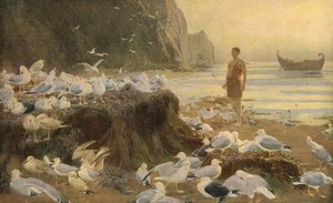 An Old World Wanderer by Briton Riviere