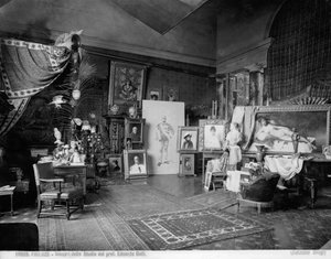 Studio of the Florentine painter Edoardo Gelli