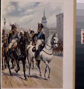 Emperor Alexander I with Grand Duke Constantine Pavlovich of Russia by Bronislaw Gembarzewski