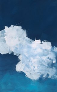 Abstract Blue Cloudscape
