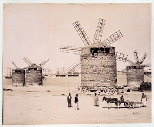 Mills in Alexandria - photography by the Zangaki brothers, late 19th century