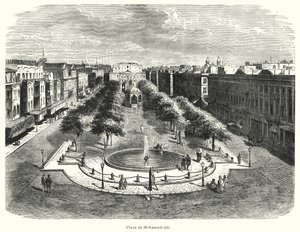 Mohammed Ali Square, Alexandria, Egypt by Bruno Heinrich Strassberger