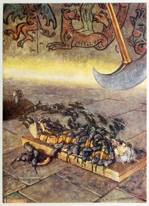 They swarmed upon me in ever accumulating heaps, from Selected Tales of Mystery, pub. 1909 by Byam Shaw