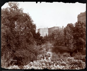 Central Park with a View of the Savoy and Plaza Hotels, 5th Avenue and 59th Street, New York