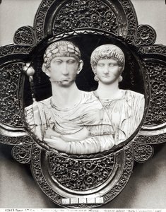Cameo Depicting Emperor Honorius (395-423) and His Wife, Maria