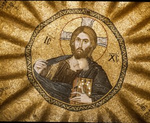Christ Pantocrator (or Christ in glory) (Mosaic) by Byzantine
