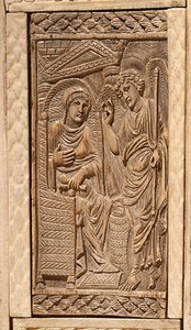 Detail of the Annunciation, from the Chair of Bishop Maximian