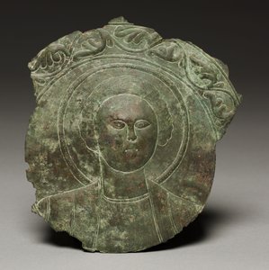 Door Plaque with the Head of a Saint, 500s by Byzantine School