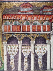 Left wing of the Palazzo di Teodorico, 527-99 (detail)