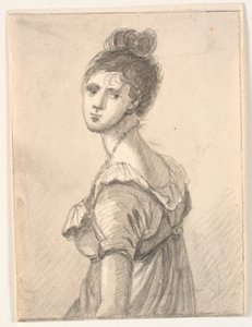 Half-Figure Female Portrait by C.A. Lorentzen