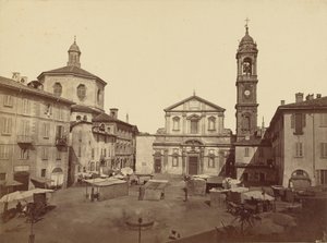 Views of Milan: Piazza Santo Stefano by C.D. Wagner