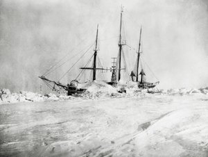Fram, frozen into ice