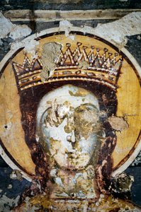 Saint, fresco in Church of Agios Ioannis Prodromos