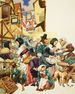 Jacobean Street Scene by C.L. Doughty