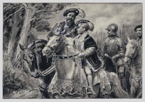 The Lord Protector, the Duke Of Somerset, conveys the young King Edward VI to Windsor