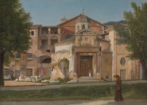 A Section of the Via Sacra, Rome The Church of Saints Cosmas and Damian