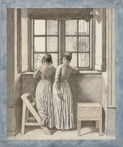 At a Window in the Artist