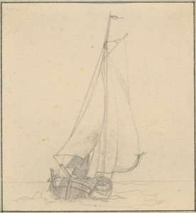 A Hunt Under Sail Seen from the Front by Christoffer Wilhelm Eckersberg