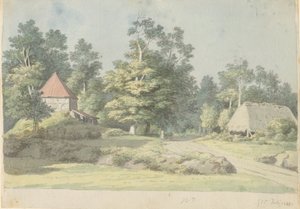A Brickworks on Møn by Christoffer Wilhelm Eckersberg