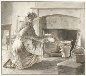 Food is Prepared by Christoffer Wilhelm Eckersberg