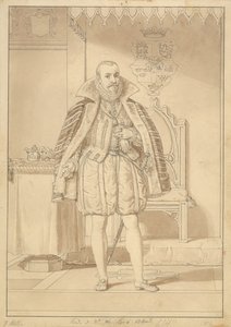 Frederik II in Coronation Robes by Christoffer Wilhelm Eckersberg
