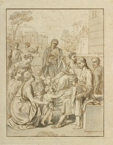 Christ letting the little children come to him by Christoffer Wilhelm Eckersberg