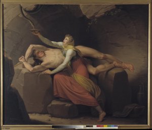 Loki and Sigyn by Christoffer Wilhelm Eckersberg