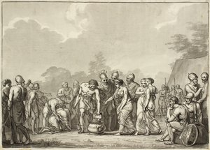 Queen Tomyris of the Massagetae Orders Cyrus