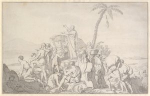Moses Divides the Waters and Pharaoh