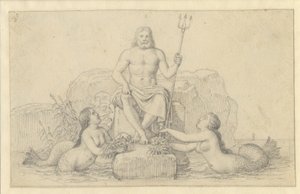 Neptune and Two Nereids by Christoffer Wilhelm Eckersberg