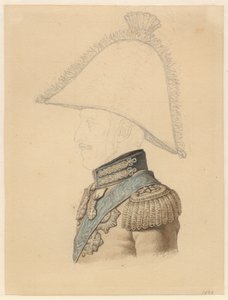 Portrait of Frederik VI in Profile to the Left by Christoffer Wilhelm Eckersberg