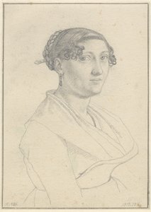 Portrait of a Roman Woman, Facing Right by Christoffer Wilhelm Eckersberg