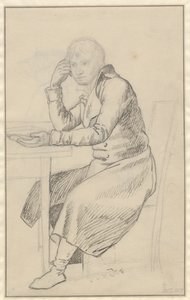 Seated Man at a Table